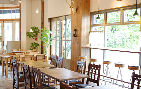 店内で使用する電力は太陽光発電で賄っています